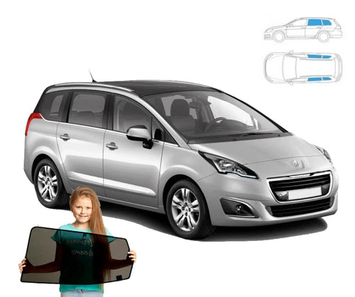 Parasolare pentru Peugeot 5008 (I) 09'-17' Panouri spate 4 piese