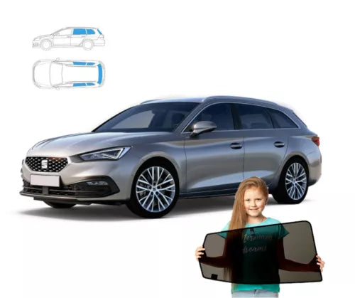 Parasolare pentru Seat Leon IV 4 Break din 2020 încoace, panouri spate + lunetă