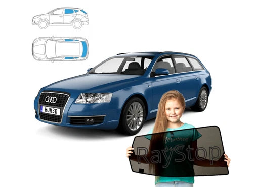 Parasolare pentru Audi A6 C6 break, set de 5 piese cu magneți