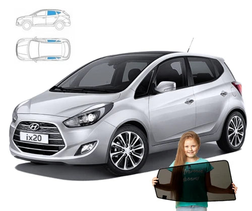 Parasolare pentru Hyundai IX20 2010-2019, panouri spate, set de 4 piese