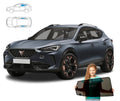 Parasolare Cupra Formentor din 2020 - panouri spate, set de 4 piese pe magneți