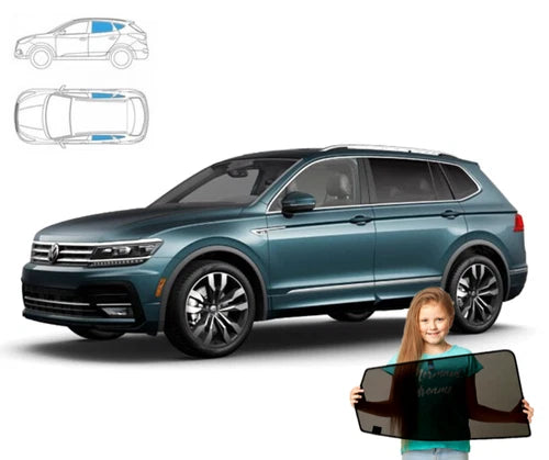 Parasolare pentru VW Tiguan Allspace 2017, panouri spate, set 4 piese