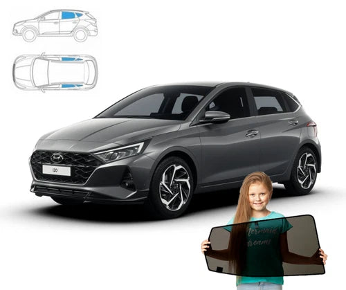 Parasolare spate pentru Hyundai i20 3 III 2020, set de 4 piese