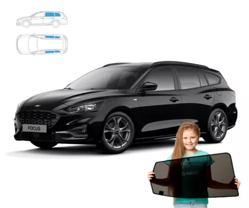 Parasolare pentru Ford Focus MK4 IV 4 Estate din 2018, set de 4 bucăți, parasolare