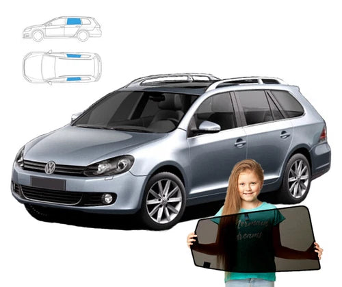 Parasolare pentru VW Volkswagen Golf 6 VI Variant Estate, set de 2 piese