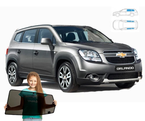 Parasolar pentru Chevrolet Orlando 1 I 2010-2018, parasolare spate, set 4 piese cu magneți