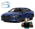 Parasolare pentru Hyundai Elantra 7 Sedan 20' Prelate spate + Set 3 lunete