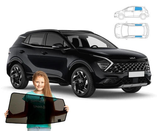 Parasolare pentru Kia Sportage 5 V 2021 - Parasolare, set 2 piese cu magneți