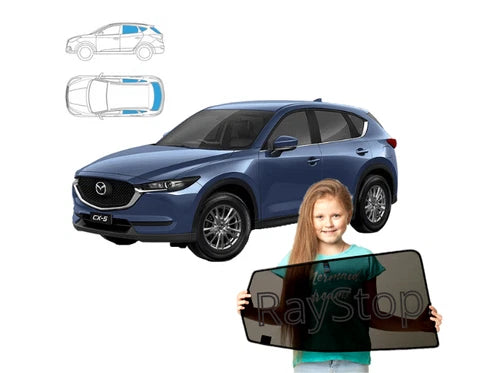 Parasolare pentru Mazda CX-5 II 2 din 2017, panouri spate + lunetă, set de 5 piese