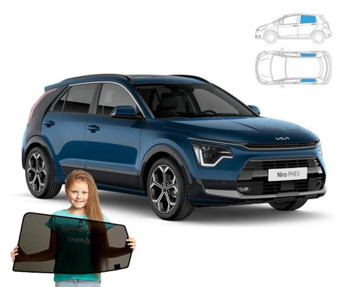 Parasolar pentru Kia Niro 2 II Crossover din 2022 - set de 2 piese cu magneți