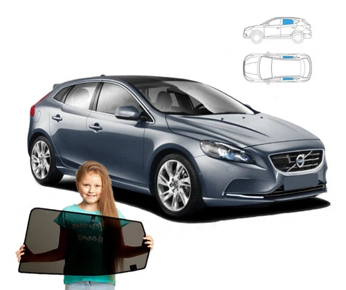 Parasolare pentru Volvo V40 hatchback 12-19, parasolare din 2 piese cu magneți