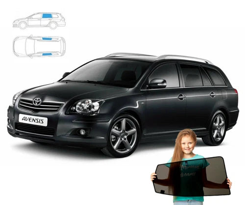Parasolare pentru panouri spate Toyota Avensis 2 Estate 03-09, 2 bucăți