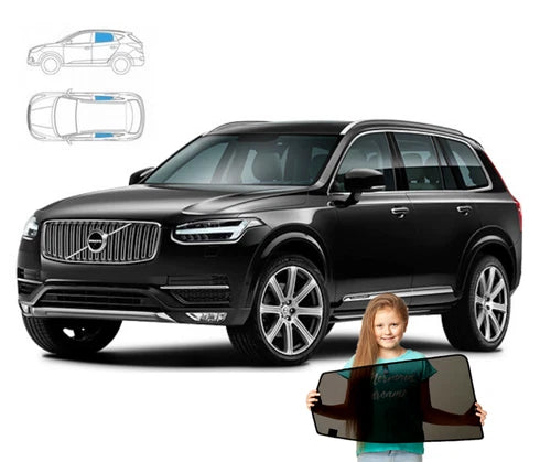 Parasolare pentru Volvo XC90 II 2 din 2014, panouri spate, 2 piese, pe magneți