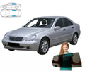 Parasolar pentru Mercedes-Benz Clasa C W203 sedan 00-07, set 2 piese cu magneți