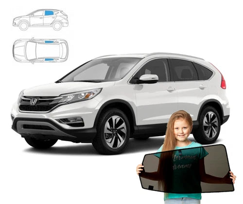 Parasolare pentru panouri spate Honda CR-V 4 IV (2012-2018), din 2 piese, cu magneți