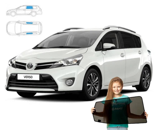 Parasolar pentru Toyota Verso 09-18, set de 2 piese cu magneți