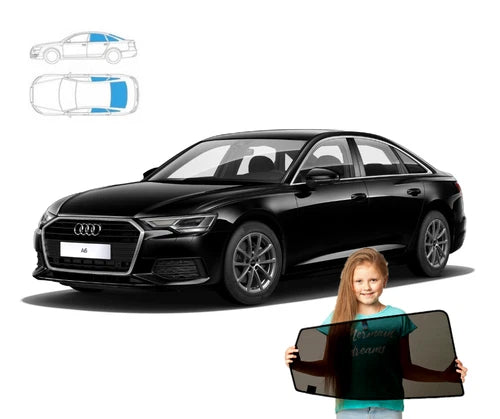 Parasolare pentru Audi A6 C8 Sedan 2018, panouri spate, set 5 piese + lunetă