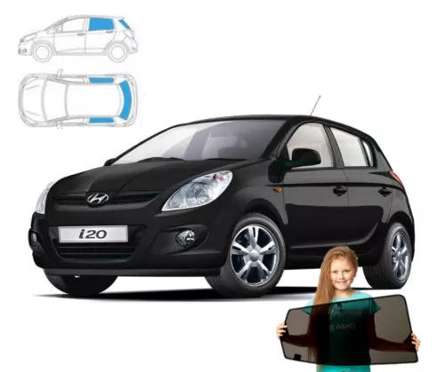 Parasolare pentru Hyundai i20 1 Hatchback + lunetă, set 3 piese