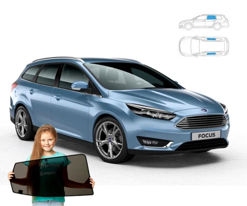 Parasolare pentru Ford Focus MK3 Estate 10'-18' Set 2 bucăți parasolare