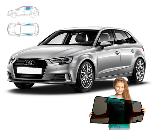 Parasolare pentru Audi A3 8V Sportback, parasolare din 2 piese cu magneți