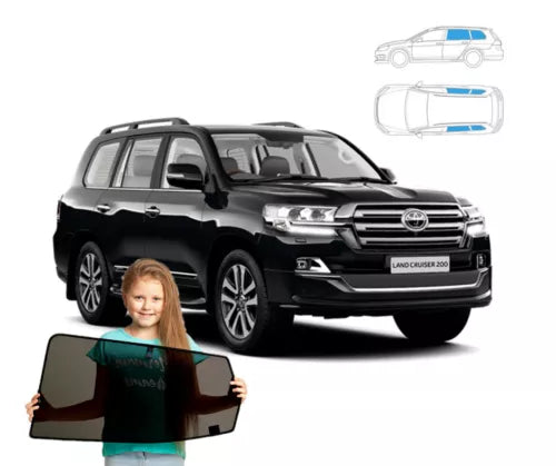 Parasolare pentru Toyota LAND CRUISER J200 din 2007 încoace, set de 4 bucăți