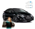 Parasolar pentru Honda Civic 9 IX hatchback 11-16 5 uși, 2 piese, cu magneți