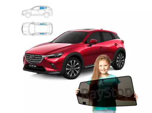 Parasolare pentru Mazda CX-3 din 2014 încoace, set de 4 parasolare