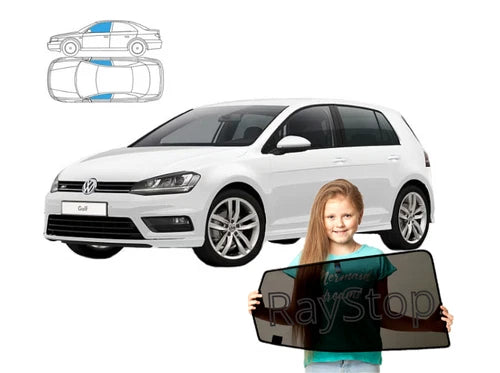Parasolare pentru VW Volkswagen Golf VII 7 HTB față, 2 bucăți
