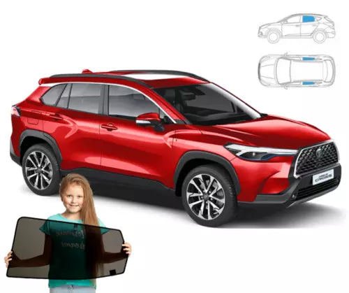 Parasolar pentru Toyota Corolla Cross XG10 2020, set de 2 piese cu magneți