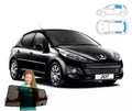 Parasolare pentru Peugeot 207 5drzw HB 06-12, parasolare, set de 4 magneți