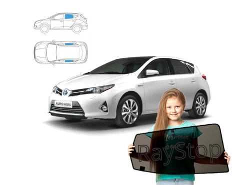 Parasolare pentru Toyota Auris 2 II HTB 12/18, parasolare din 2 piese cu magneți