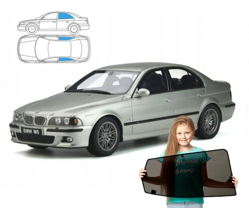 Parasolare pentru BMW Seria 5 E39 sedan, parasolare din 2 piese cu magneți