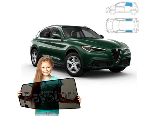 Parasolare pentru ALFA ROMEO STELVIO din 2016 încoace, set 2 parasolare