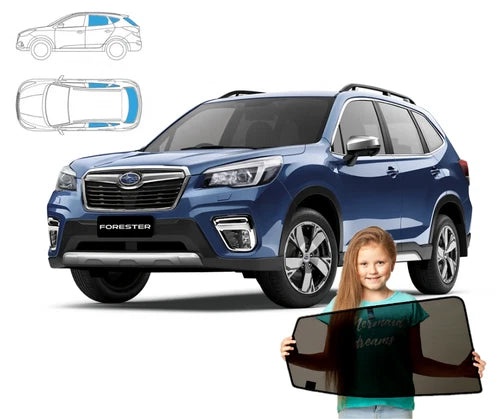 Parasolare pentru Subaru Forester V 5 din 2019, set de 5 piese cu magneți