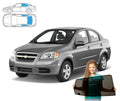 Parasolar pentru Chevrolet Aveo T250 2 II Sedan 05-11, set 3 piese cu magneți