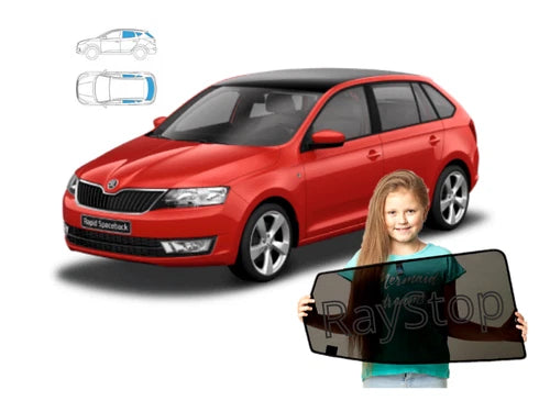 Parasolare pentru Skoda Rapid Spaceback (2012 încoace), set de 5 piese