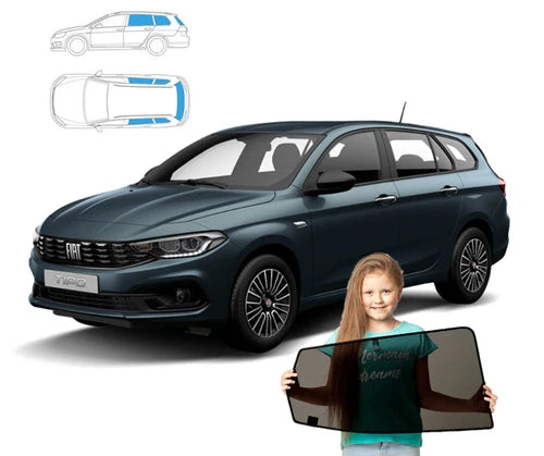 Parasolare pentru Fiat Tipo station wagon din 2015 încoace, set de 5 piese cu magneți