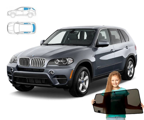 Parasolare pentru BMW X5 E70 SUV 06'-13' + jaluzele lunete, set de 5