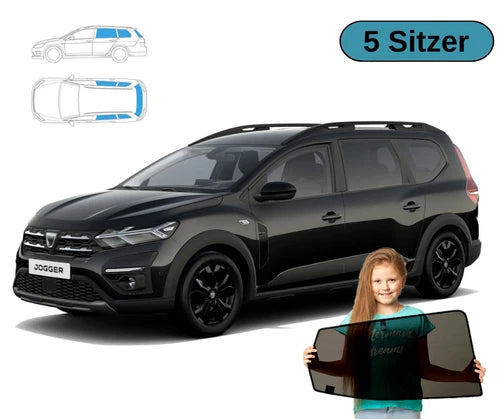 Parasolare pentru Dacia Jogger 5 locuri 2021 - Set 5 parasolare cu magneți