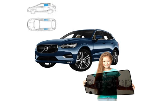 Parasolare pentru Volvo XC60 II din 2017, parasolare din 2 piese