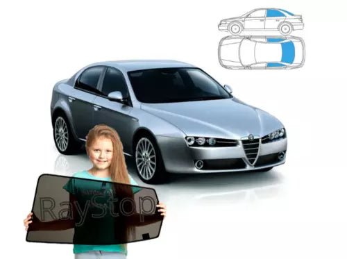 Parasolare pentru Alfa Romeo 159 sedan, set 3 piese pentru parasolare