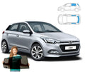 Parasolar pentru Hyundai i20 2 Hatchback 14'-20' + lunetă, set 3 piese