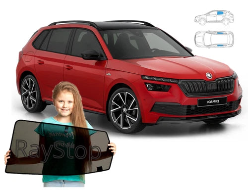 Parasolare pentru Skoda Kamiq, set de 2 parasolare