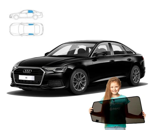 Parasolare pentru Audi A6 C8 Sedan 2018, panouri spate, 2 bucăți
