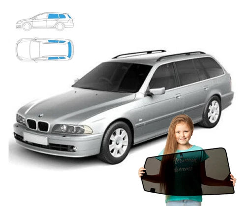 Parasolare pentru BMW Seria 5 E39 Touring Estate, panouri spate + lunetă