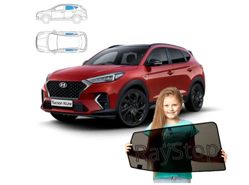 Parasolare pentru Hyundai Tucson III 3 15-20 Set 4 parasolare cu magneți