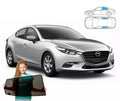 Parasolare pentru Mazda 3 III 3 Sedan 13-18, panouri spate, 2 bucăți