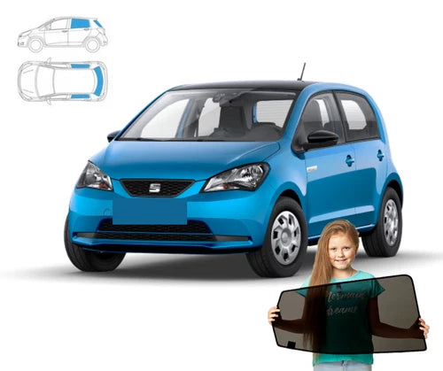 Parasolare pentru Seat Mii Hatchback cu 5 uși 11-19, set de 3 parasolare cu magneți