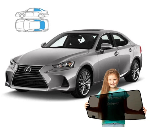 Parasolare pentru Lexus IS III 3 sedan 2013+ panouri spate + lunetă
