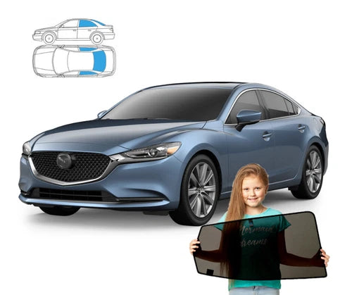 Parasolare pentru Mazda 6 VI (III) sedan, panouri spate + lunetă